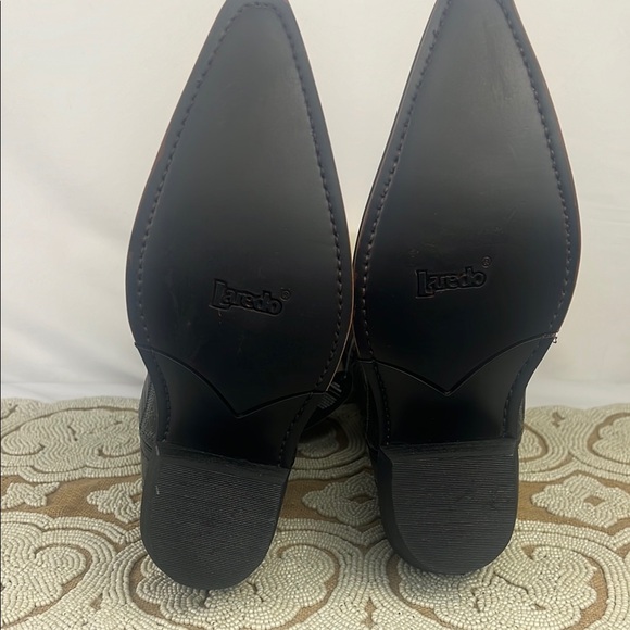 Laredo Black Sanded Western Boots - Picture 4 of 15